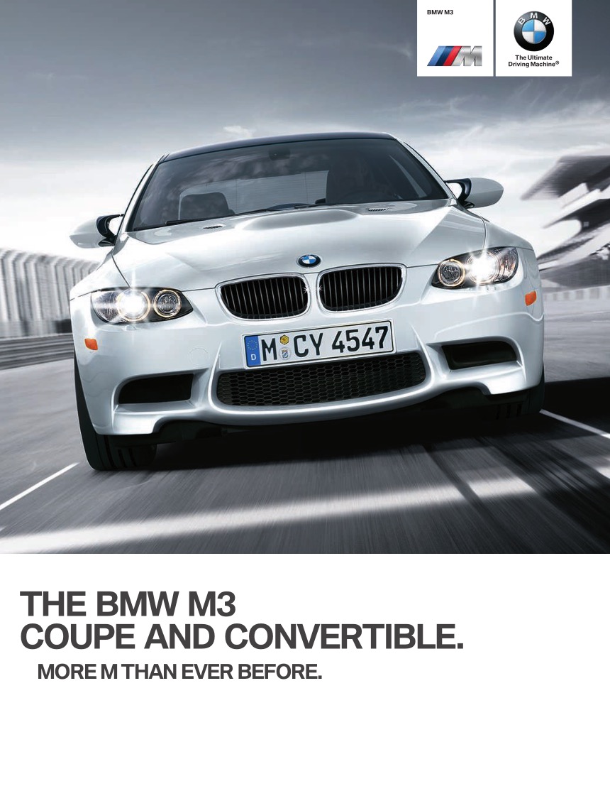 2011 BMW M3 v2 Brochure